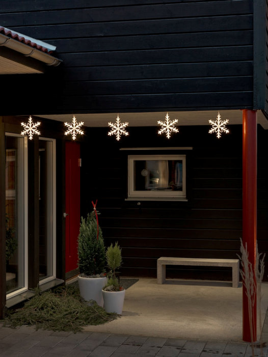 Ljusslinga Snöflinga LED Konstsmide